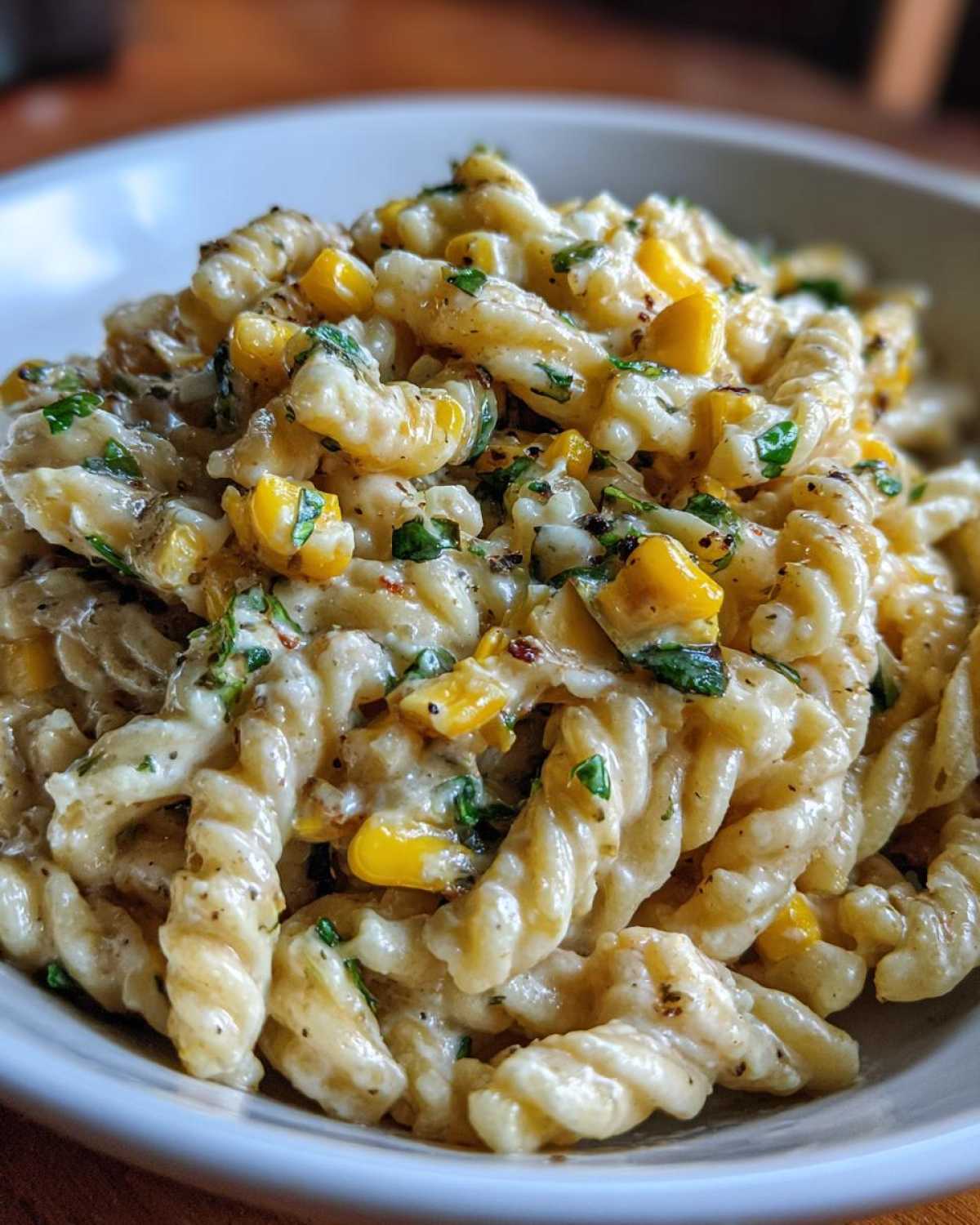 One Pot Lemon Basil, Corn, and Ricotta Pasta - detail 1