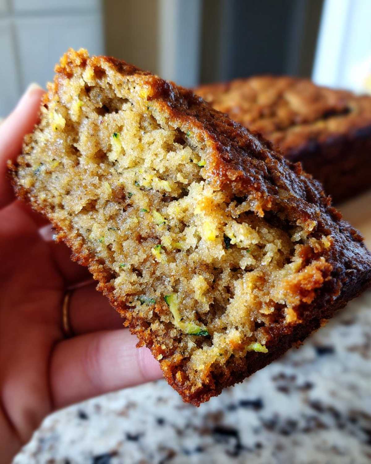 Paleo Zucchini Banana Bread Bars - detail 4