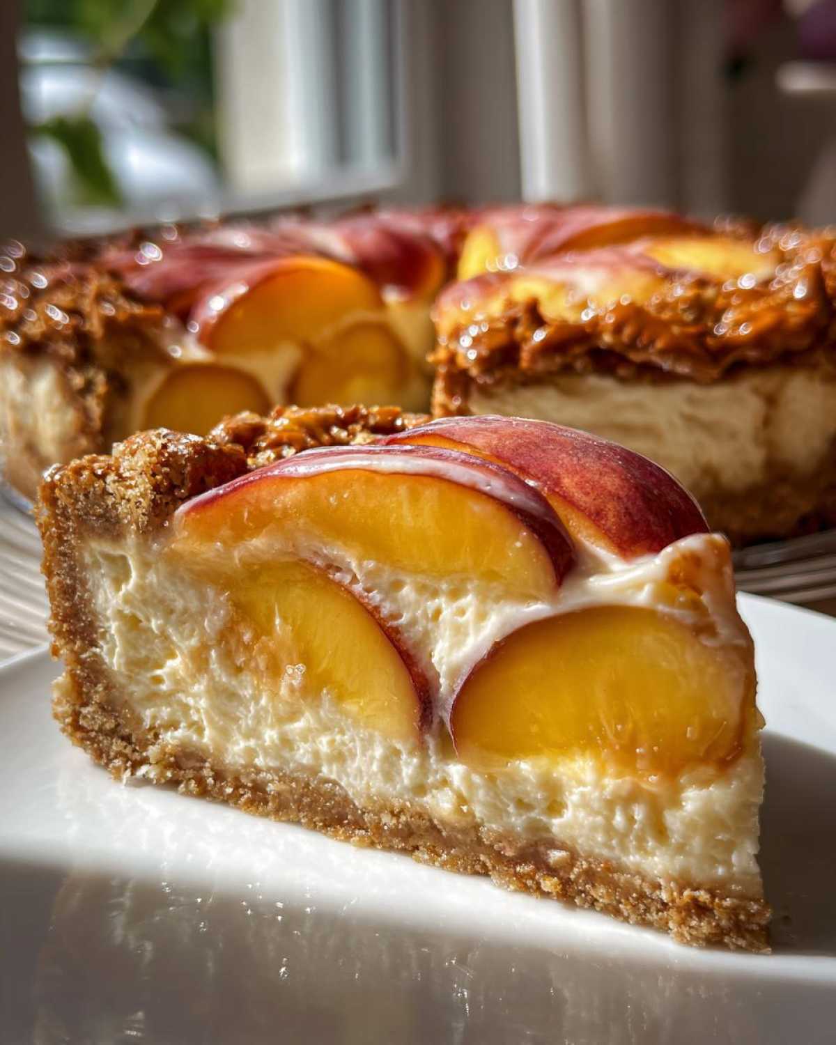 Peaches and Cream Pretzel Pie - detail 3