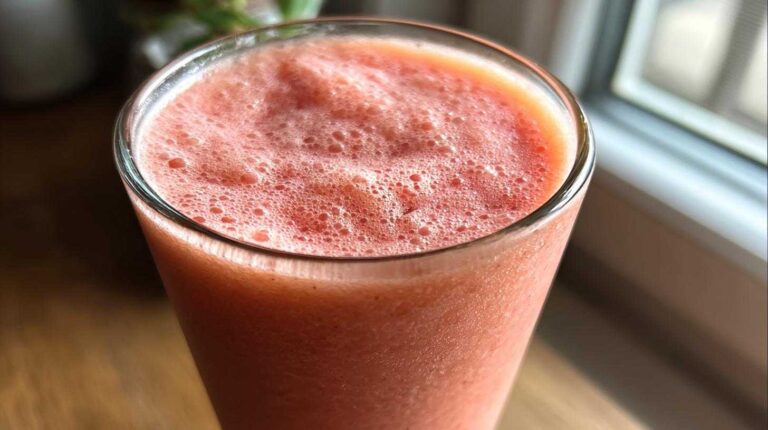 Pretty in Pink Peach Smoothie