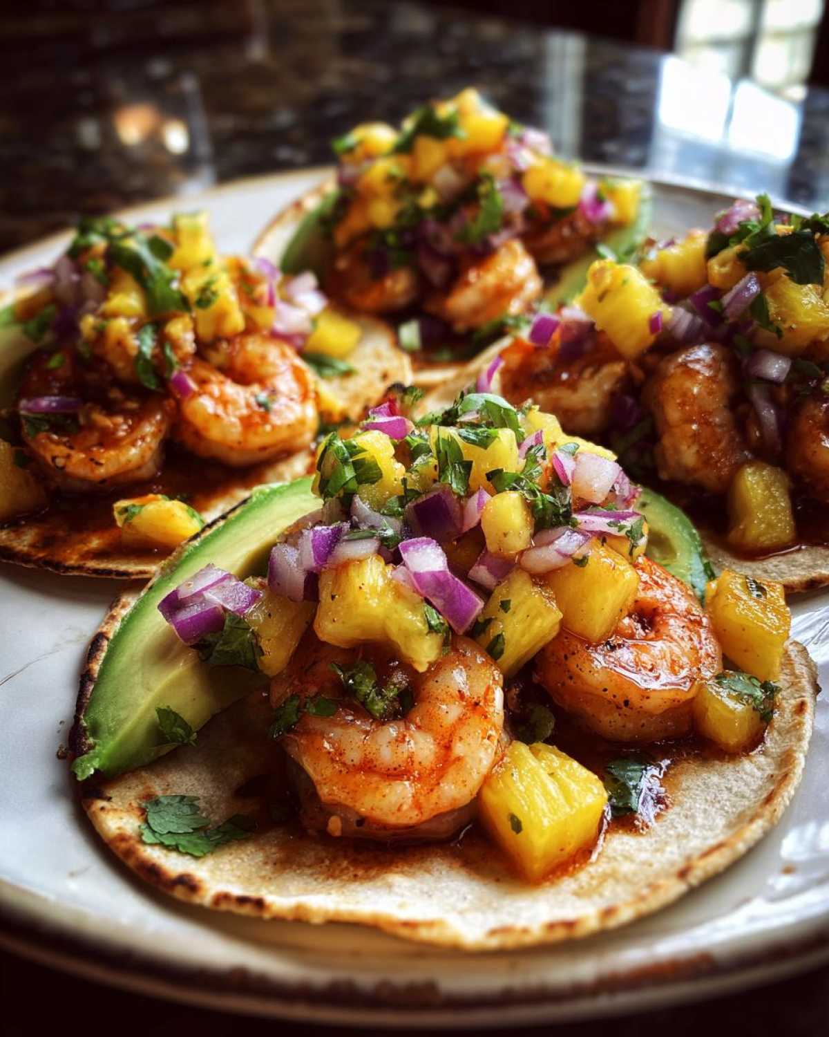 Sheet Pan Hawaiian Pineapple Shrimp Tacos - detail 1