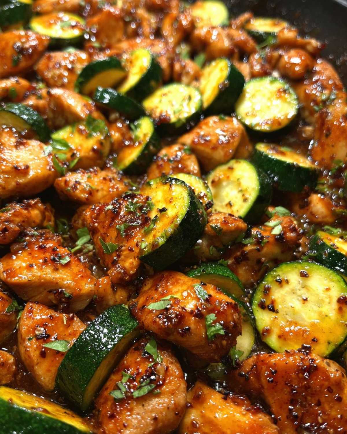 Sheet Pan Hot Honey Garlic Chicken and Zucchini - detail 2