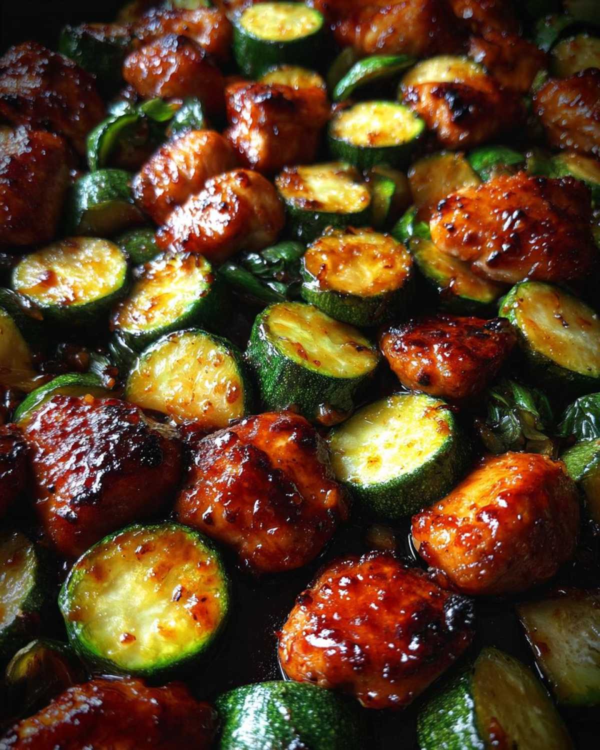 Sheet Pan Hot Honey Garlic Chicken and Zucchini - detail 4