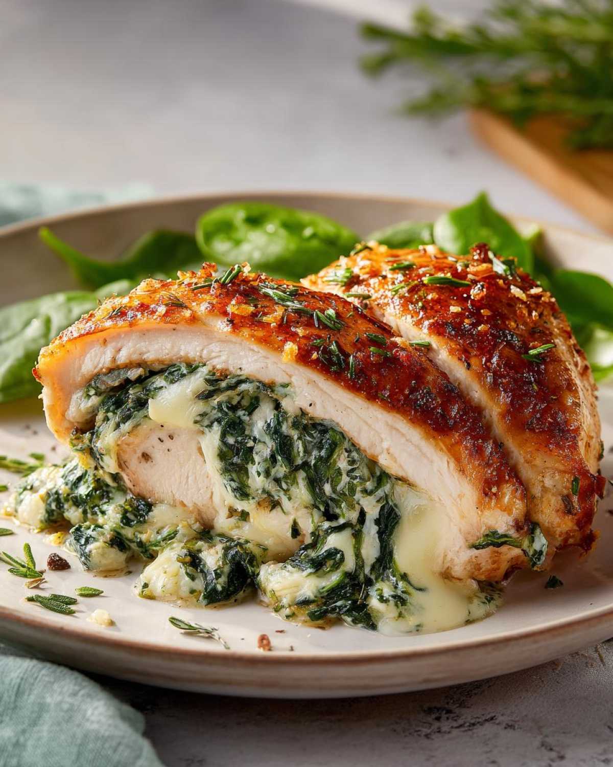 Spinach-Stuffed Chicken Breast - detail 3