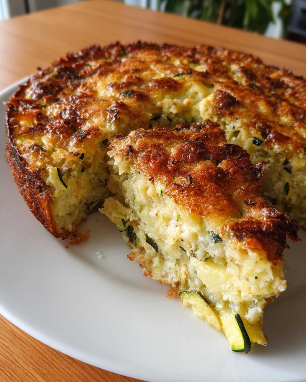 Summer Garden Crustless Zucchini Pie - detail 4