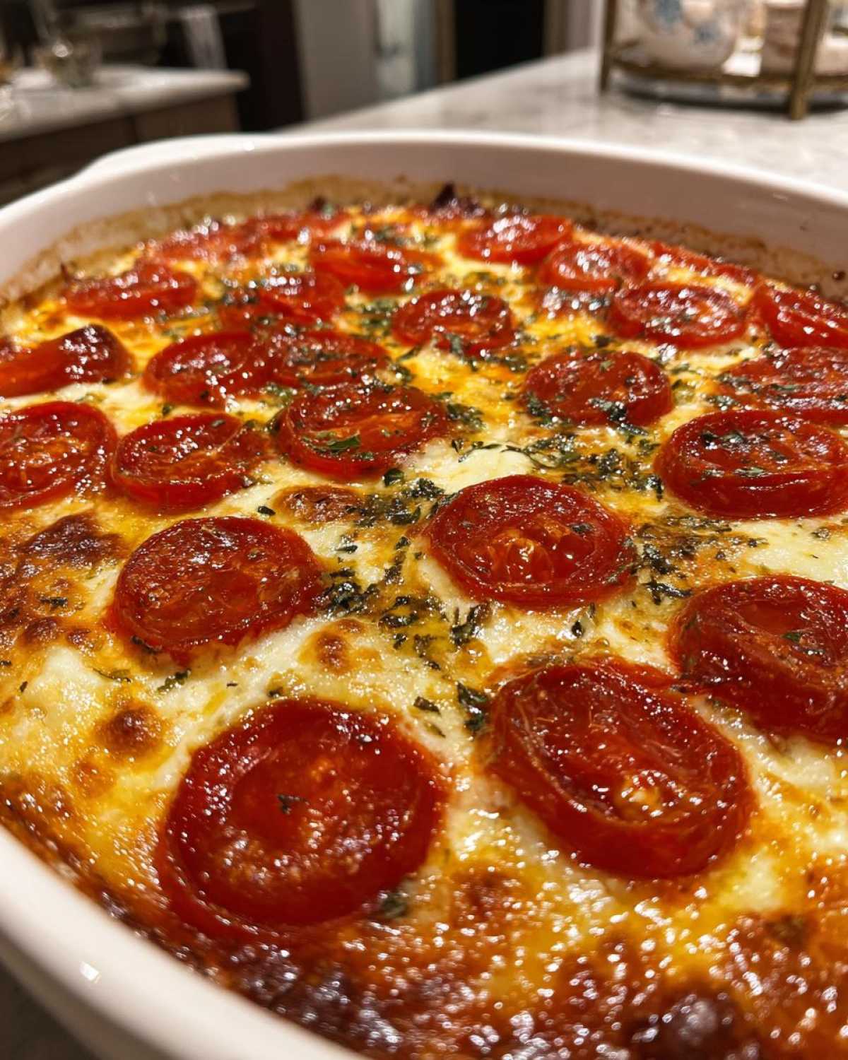 Tomato Burrata Pepperoni Pizza Dip - detail 2