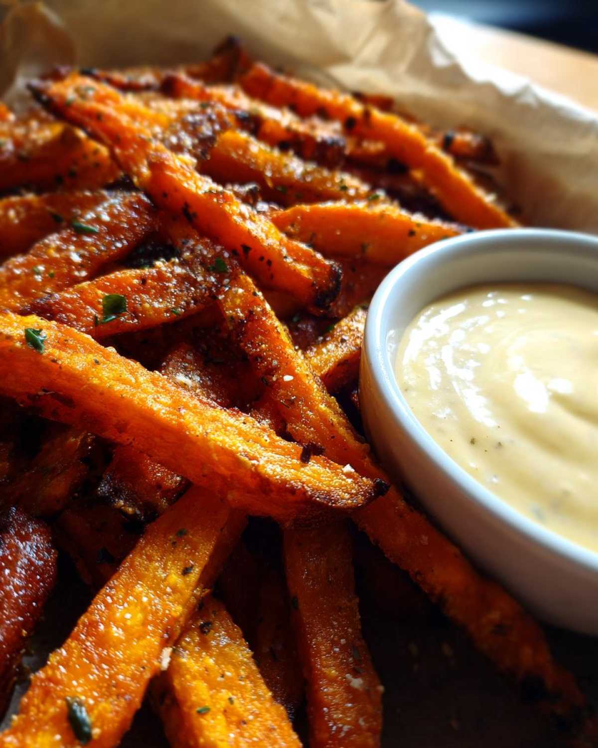 Baked Sweet Potato Fries with Aioli - detail 1