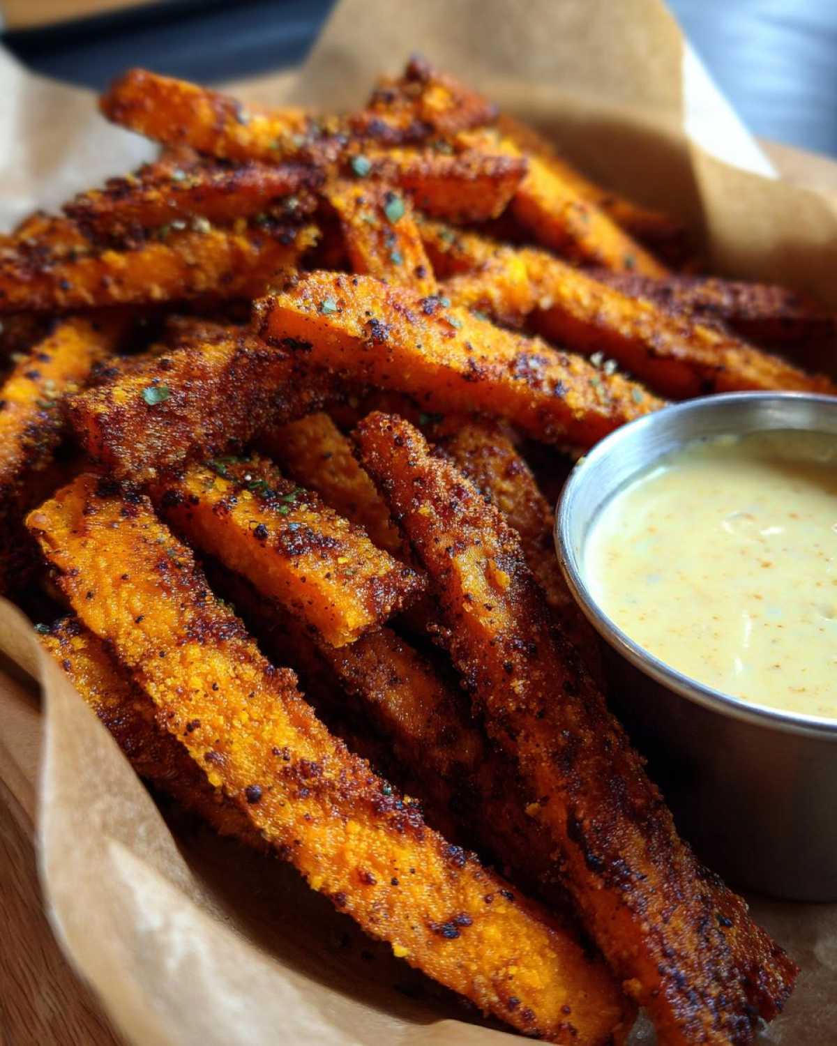 Baked Sweet Potato Fries with Aioli - detail 2