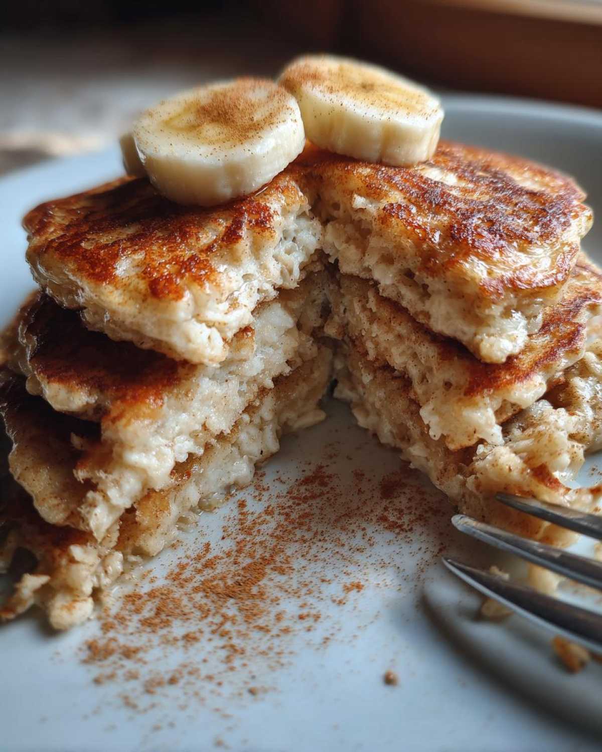 Banana Oatmeal Pancakes - detail 3