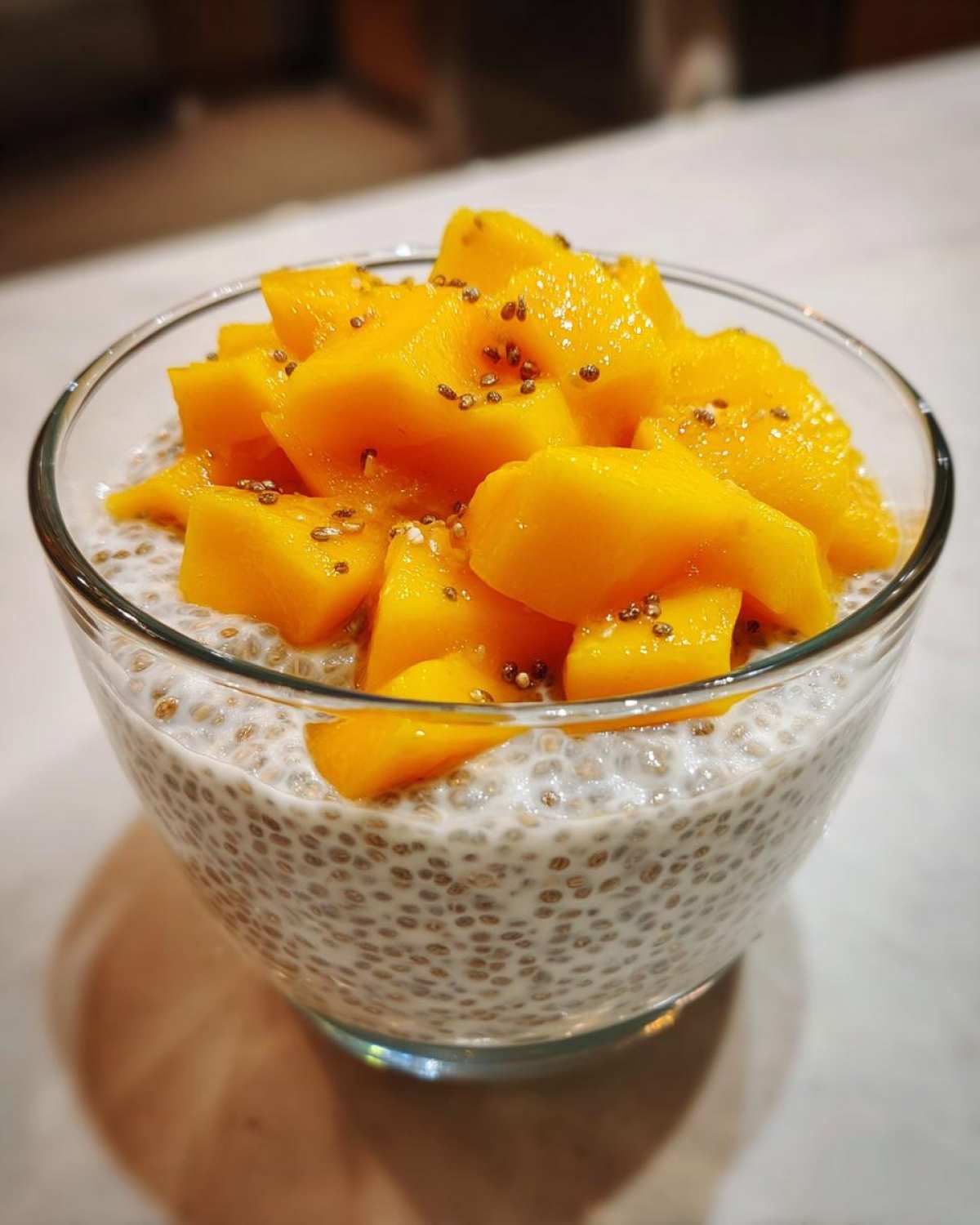Chia Pudding with Fresh Mango - detail 1