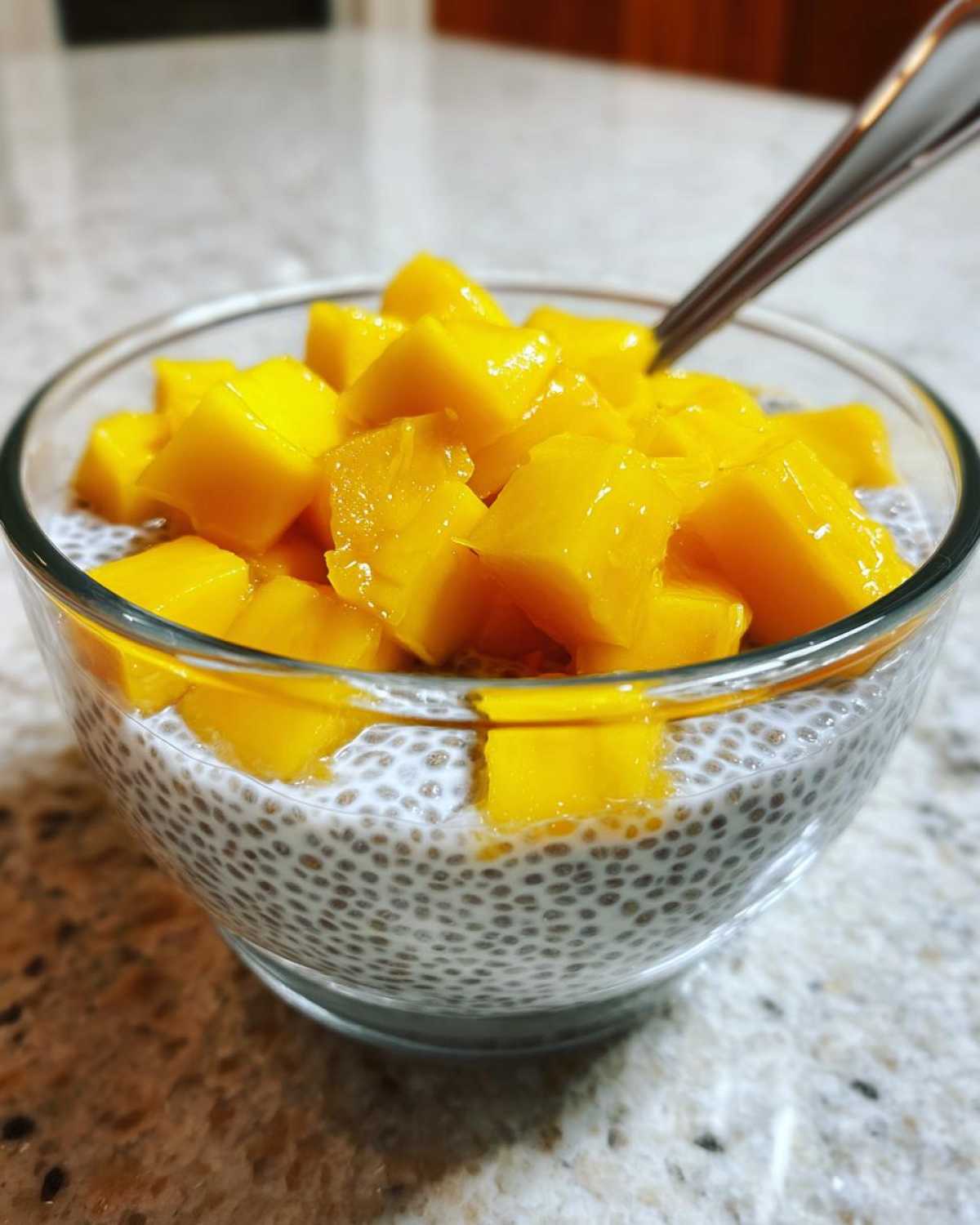 Chia Pudding with Fresh Mango - detail 3