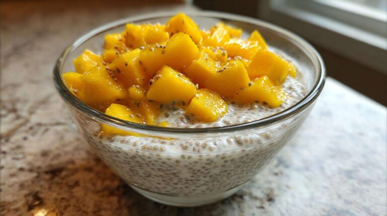Chia Pudding with Fresh Mango