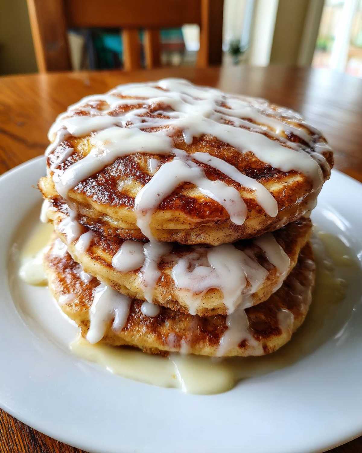 Cinnamon Roll Pancakes - detail 2