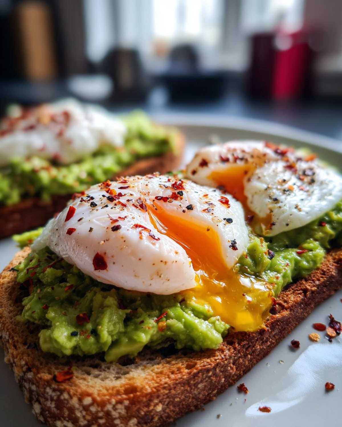 Creamy Avocado Toast with Poached Egg - detail 3