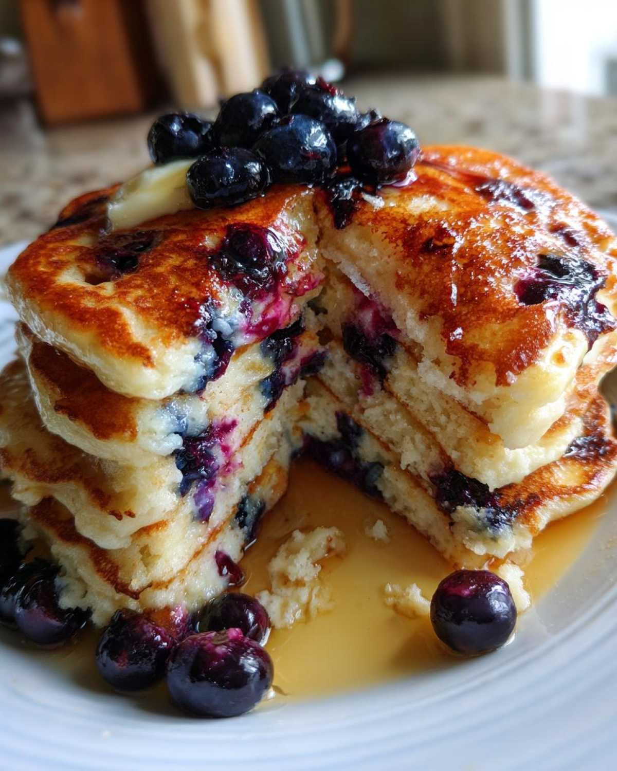 Fluffy Blueberry Pancakes - detail 2