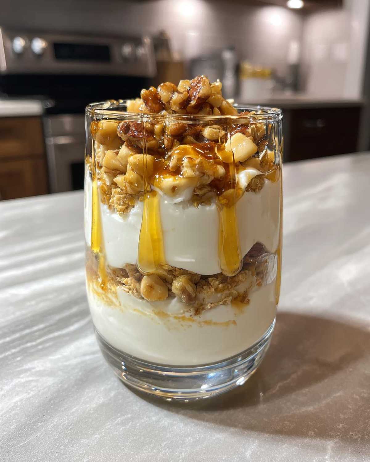 Greek Yogurt Parfait with Honey and Nuts - detail 2