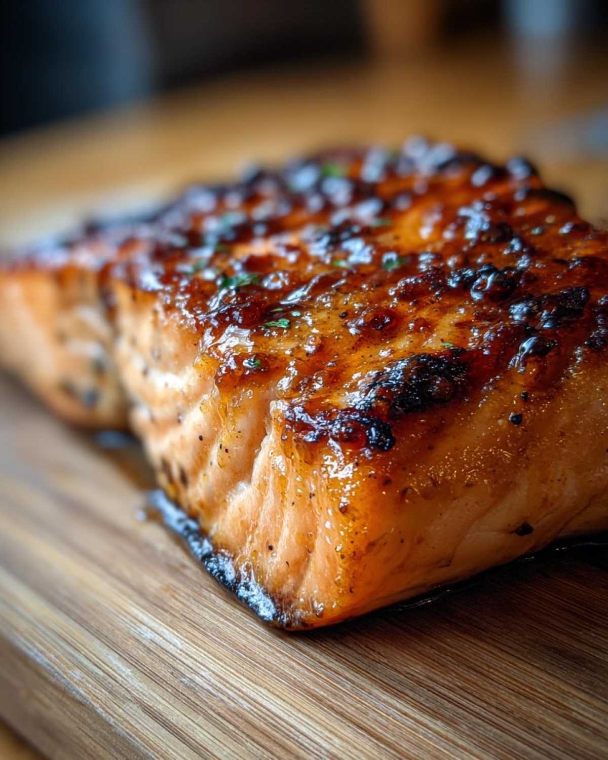 Grilled Salmon with Honey Glaze - detail 1