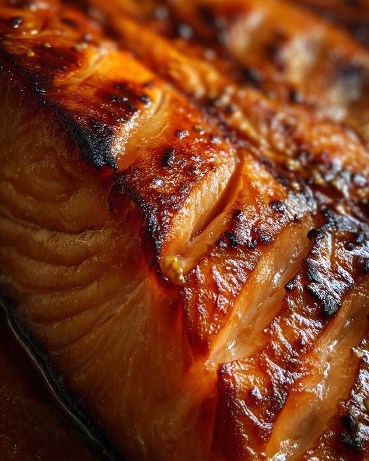 Grilled Salmon with Honey Glaze - detail 3