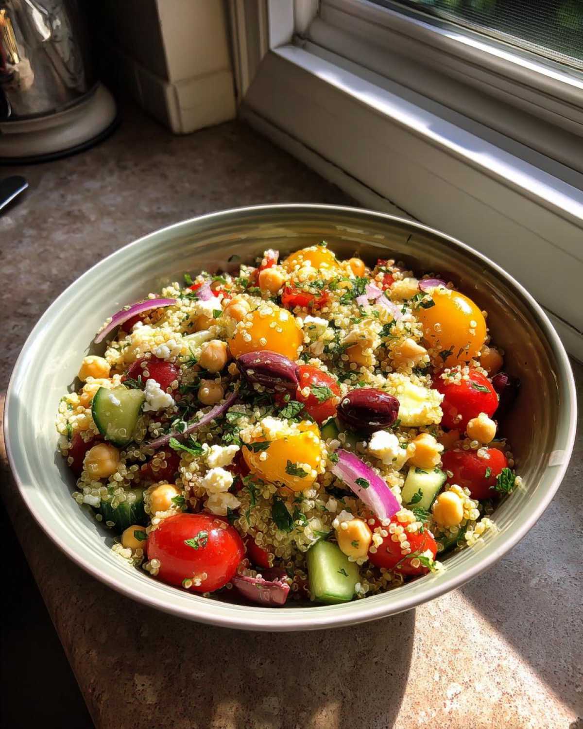 Mediterranean Quinoa Salad - detail 1