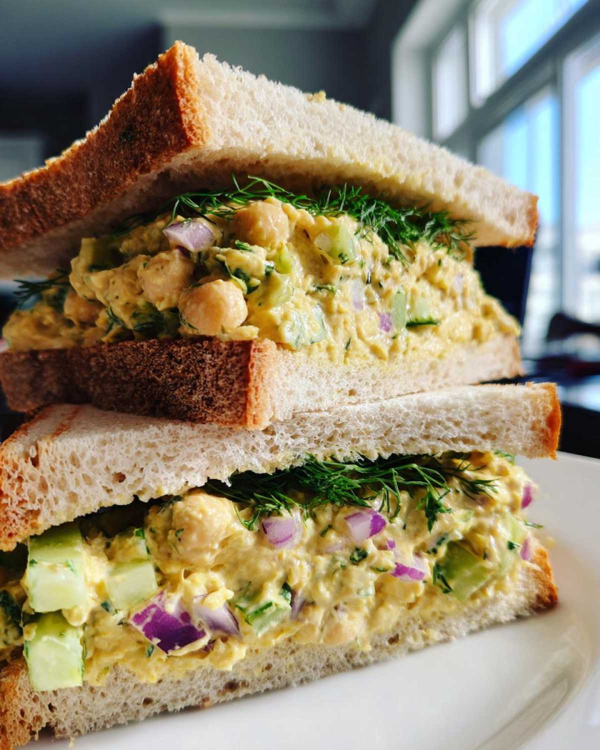 Protein-Packed Chickpea Salad Sandwiches - detail 3