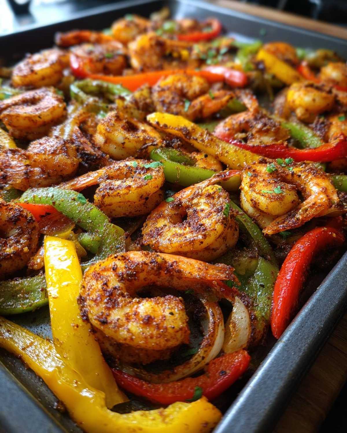 Shrimp Fajitas Sheet Pan Dinner - detail 2