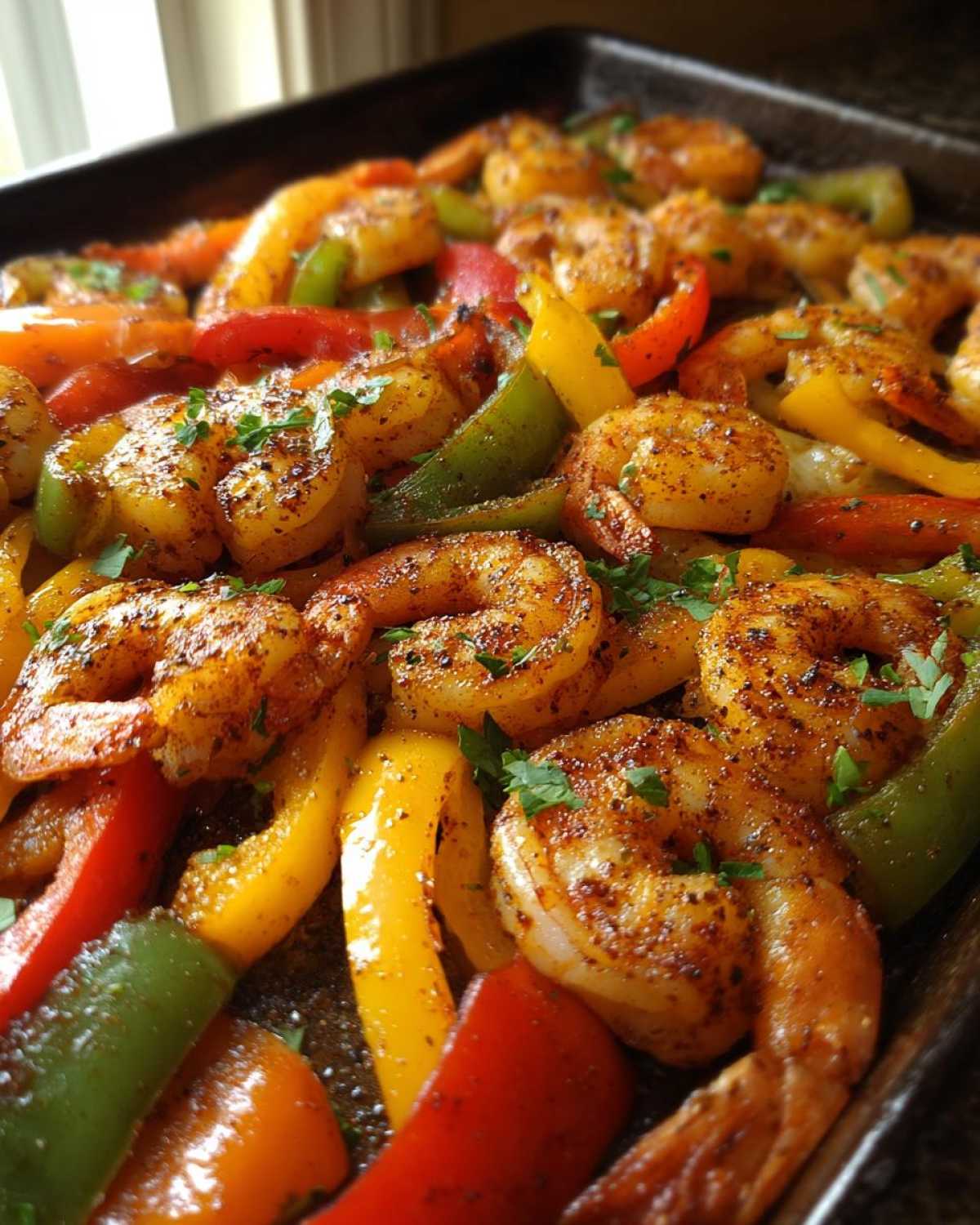 Shrimp Fajitas Sheet Pan Dinner - detail 3