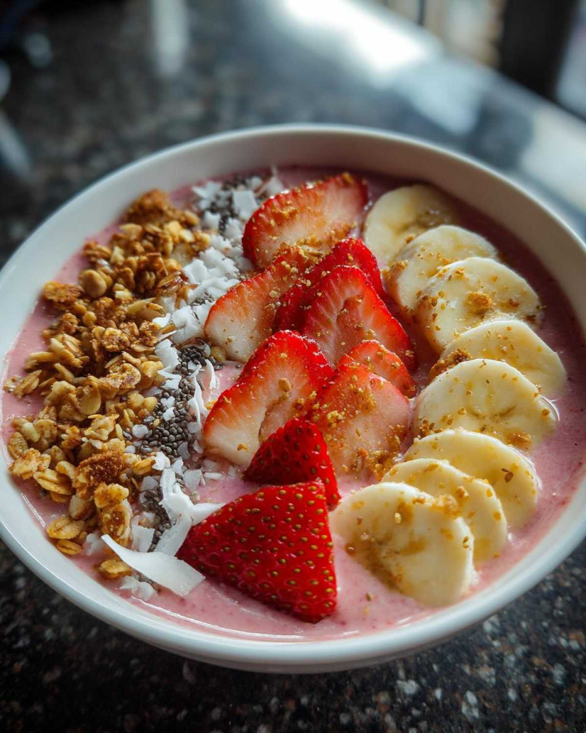 Strawberry Banana Smoothie Bowl - detail 3