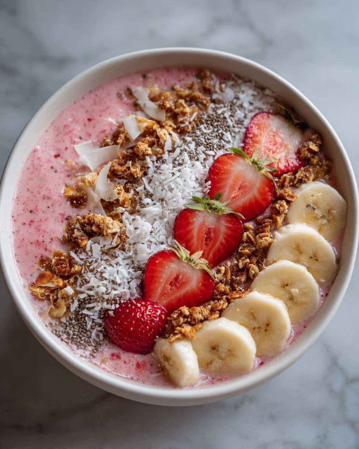 Strawberry Banana Smoothie Bowl - detail 4