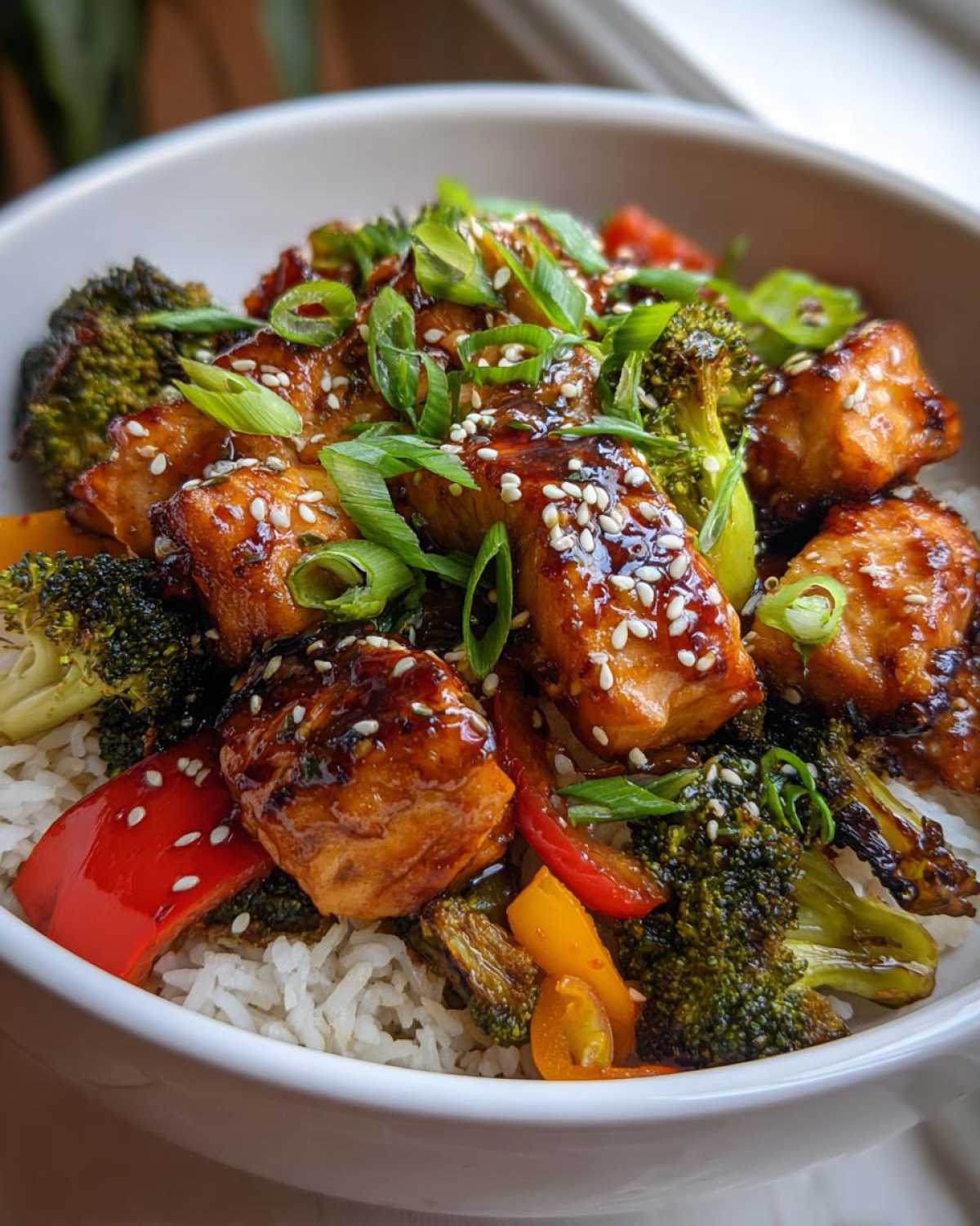 Teriyaki Glazed Salmon Bowls - detail 1