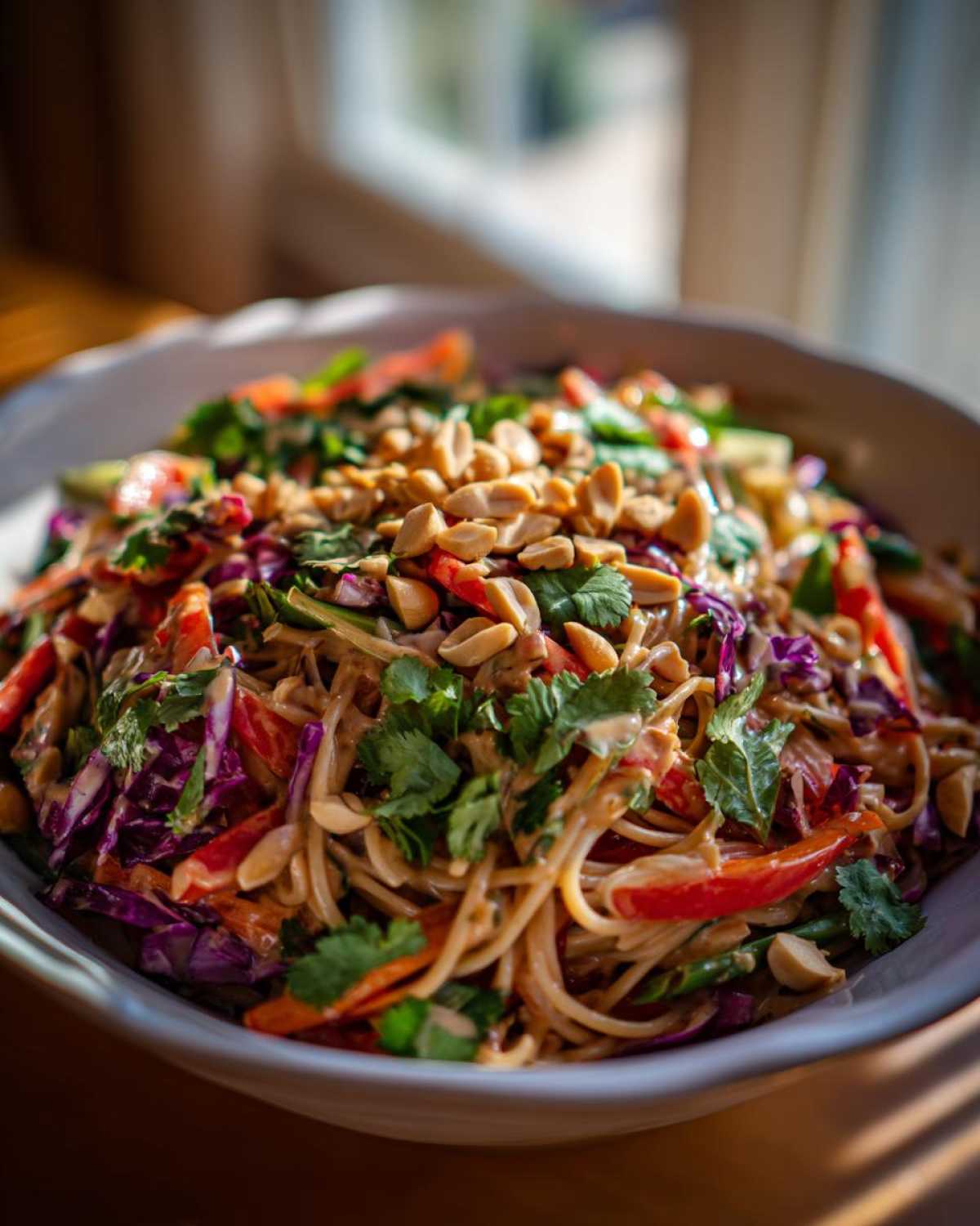 Thai Peanut Noodle Salad - detail 2