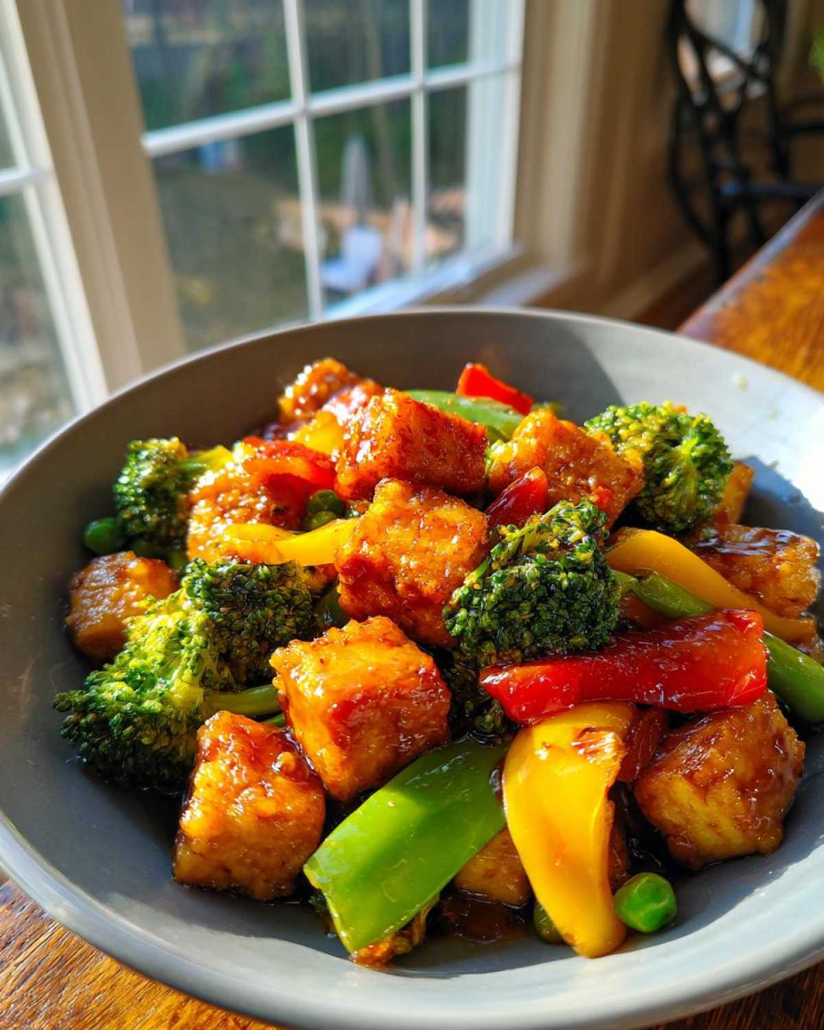 Tofu Stir-Fry with Teriyaki Sauce - detail 1