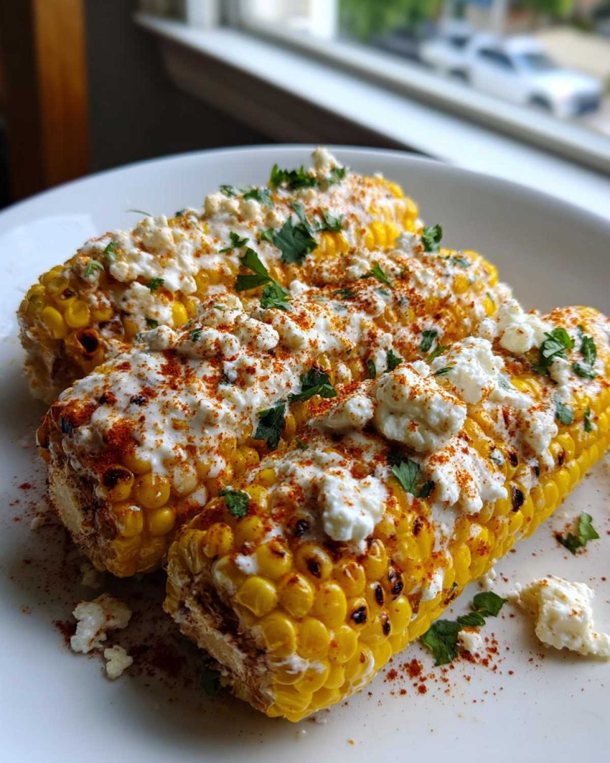 Air fryer Mexican street corn - detail 3