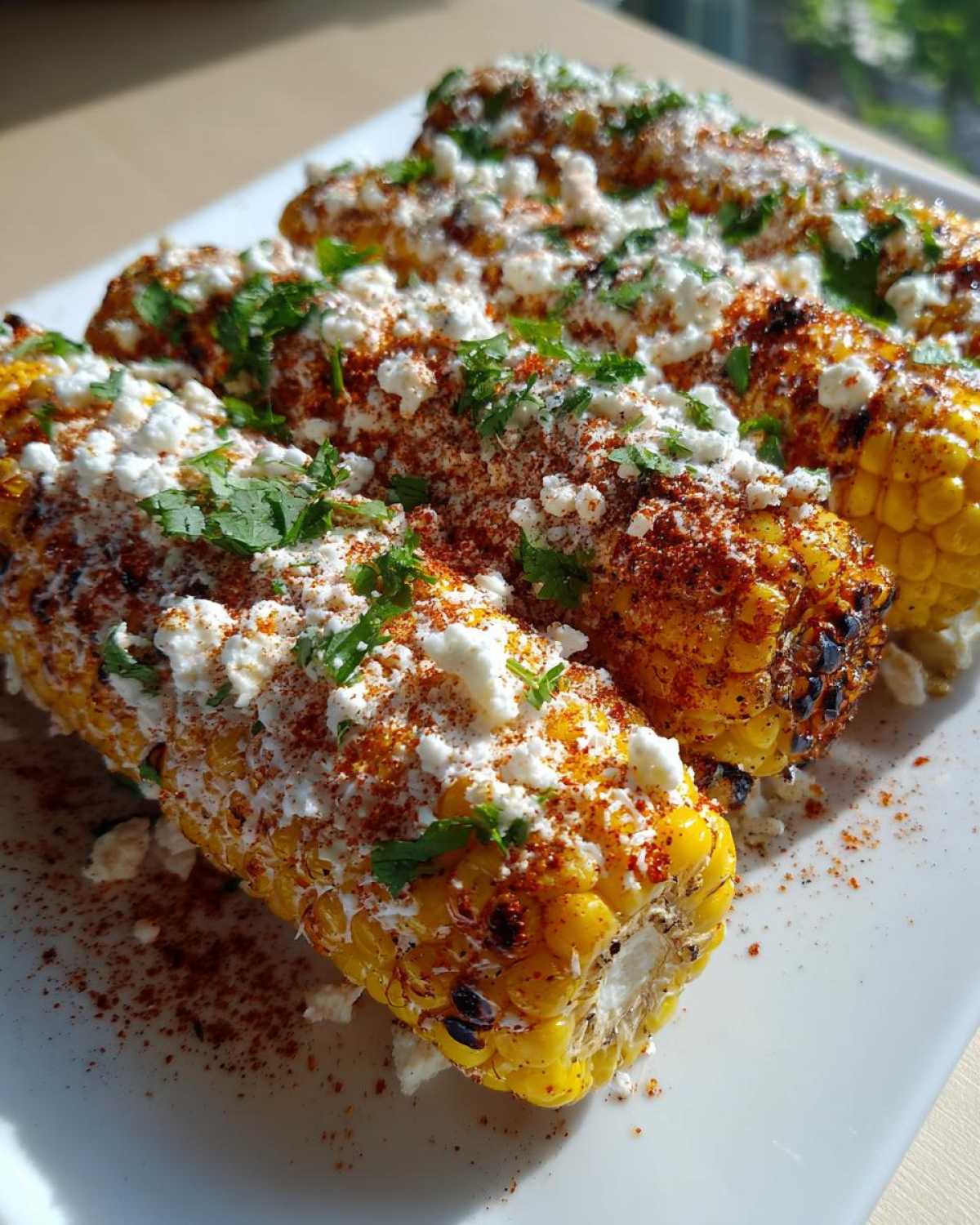 Air fryer Mexican street corn - detail 4