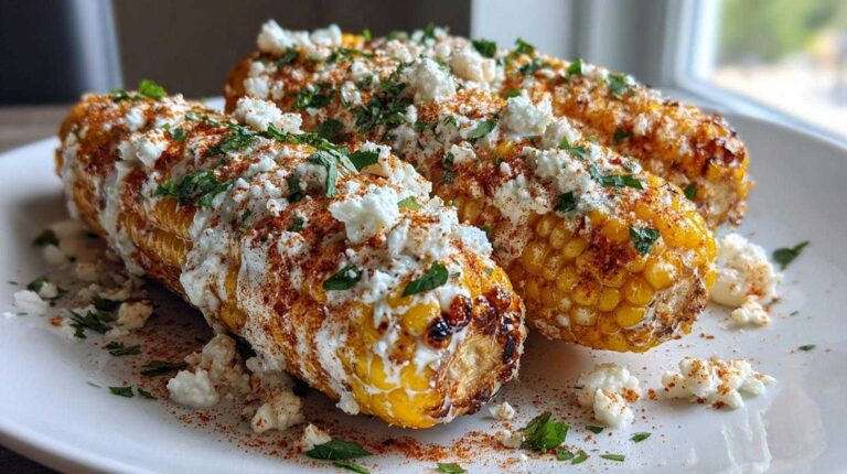 Air fryer Mexican street corn