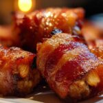 Bacon-Wrapped Dates with Almonds