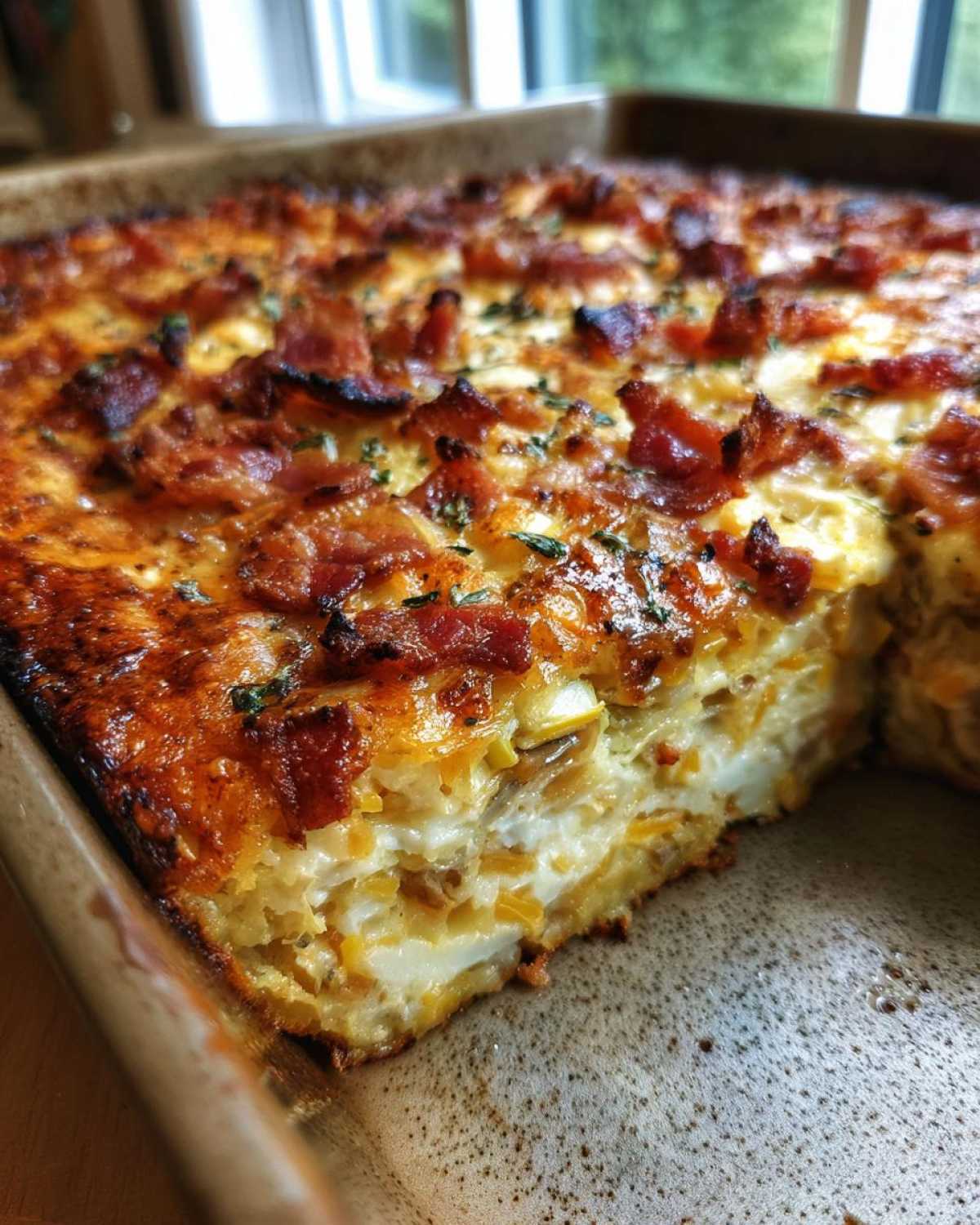 Bacon squash casserole - detail 1