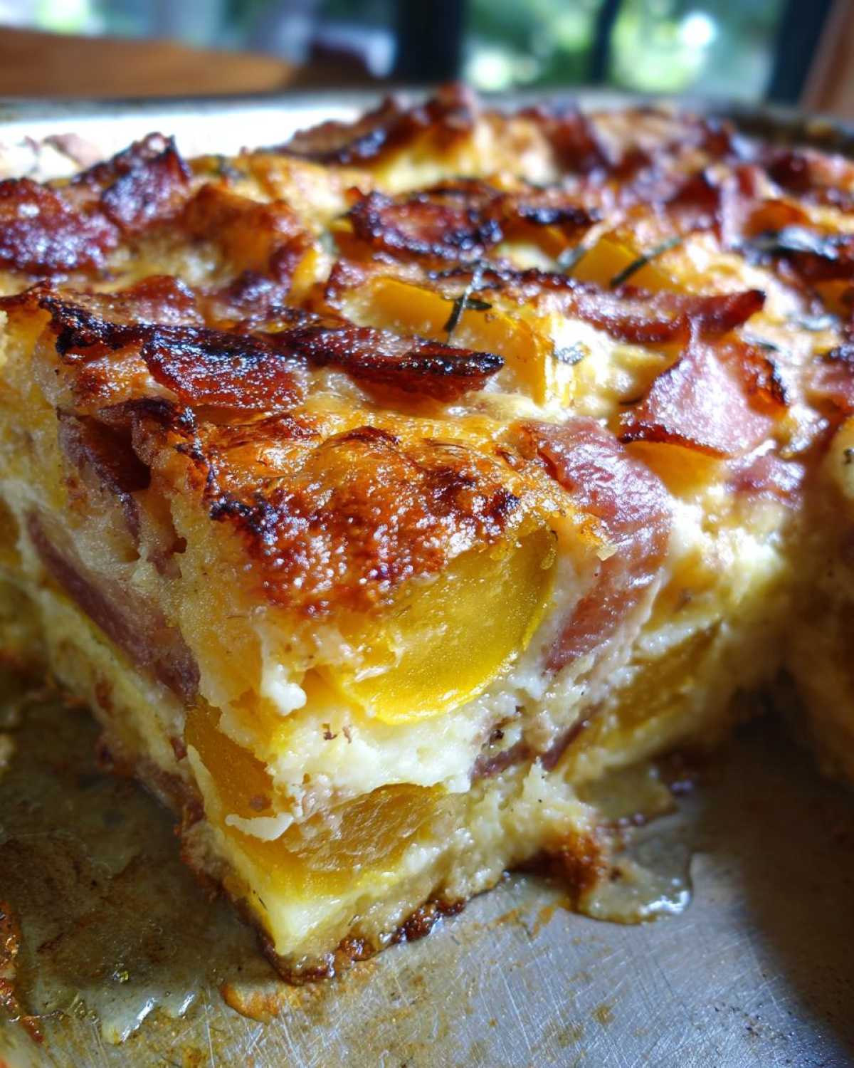 Bacon squash casserole - detail 4