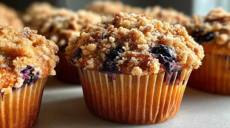 Blueberry streusel muffins