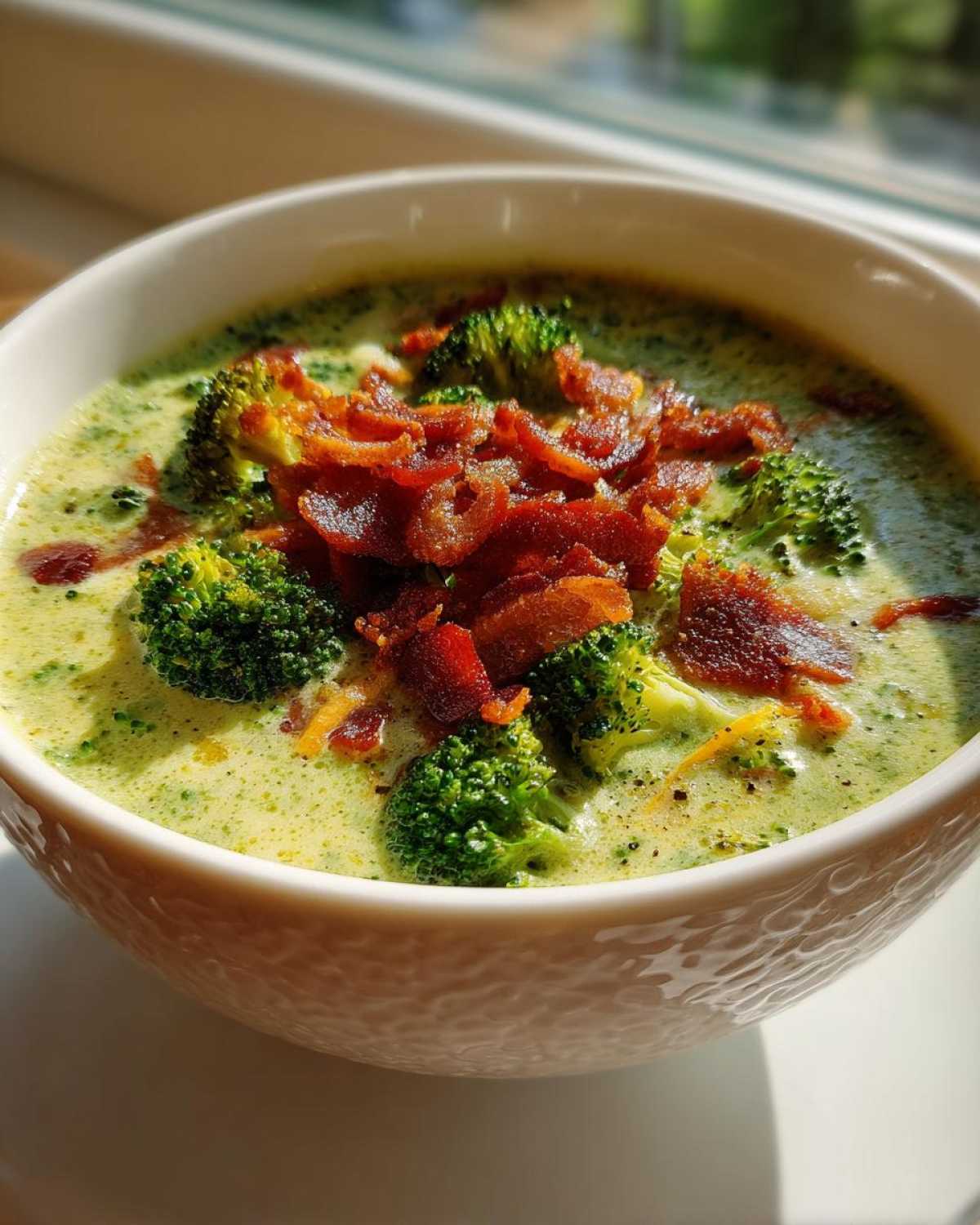 Broccoli Cheddar Soup with Bacon - detail 4