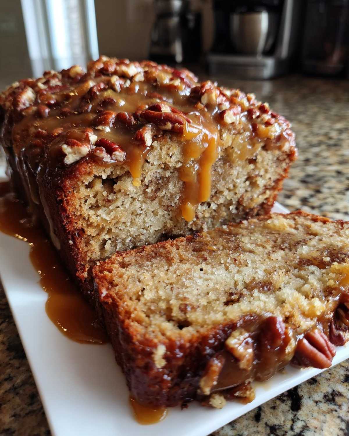 Caramel Pecan Banana Bread - detail 1