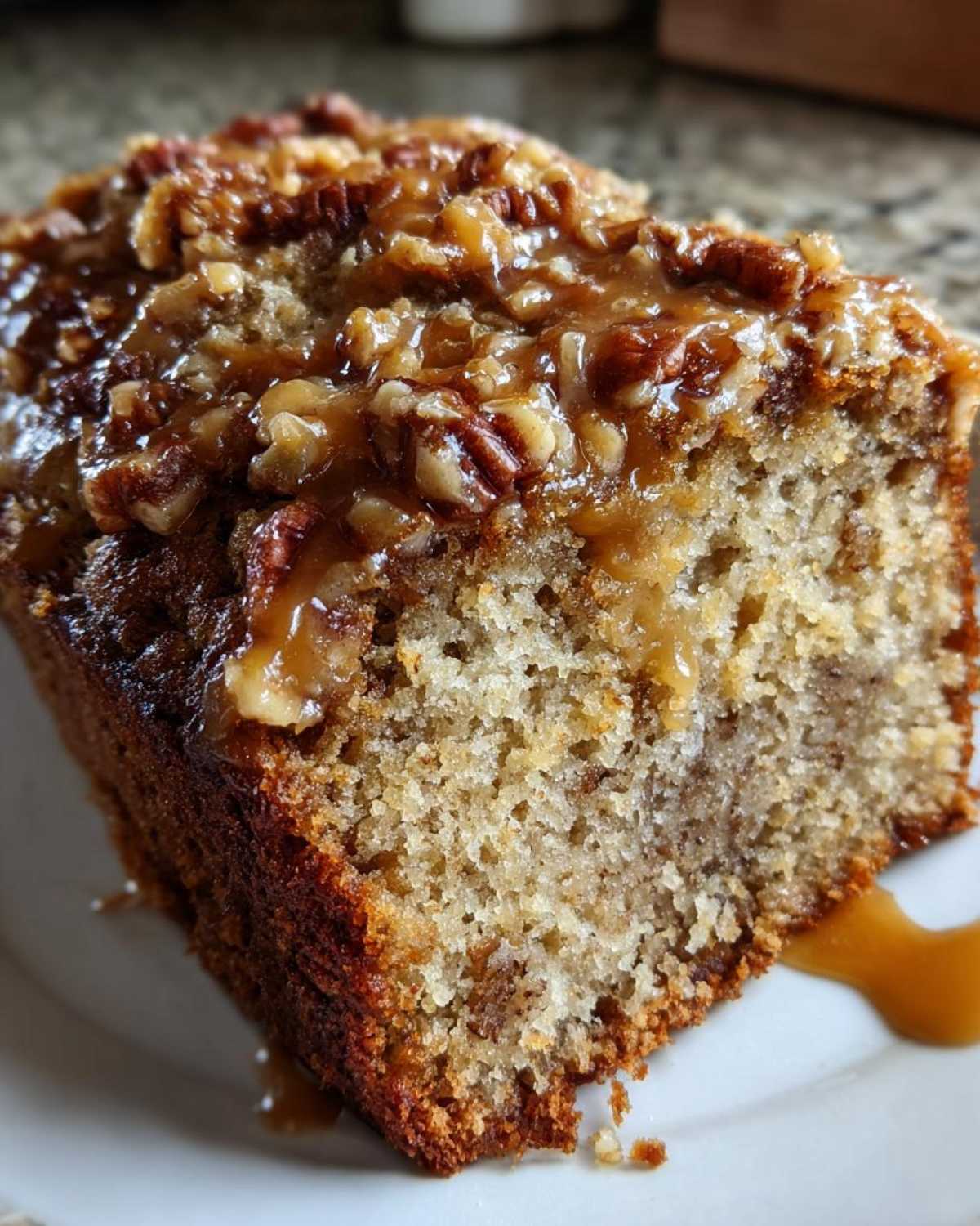 Caramel Pecan Banana Bread - detail 4