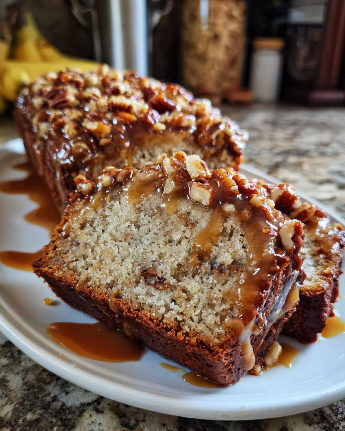 Caramel Pecan Banana Bread - detail 3