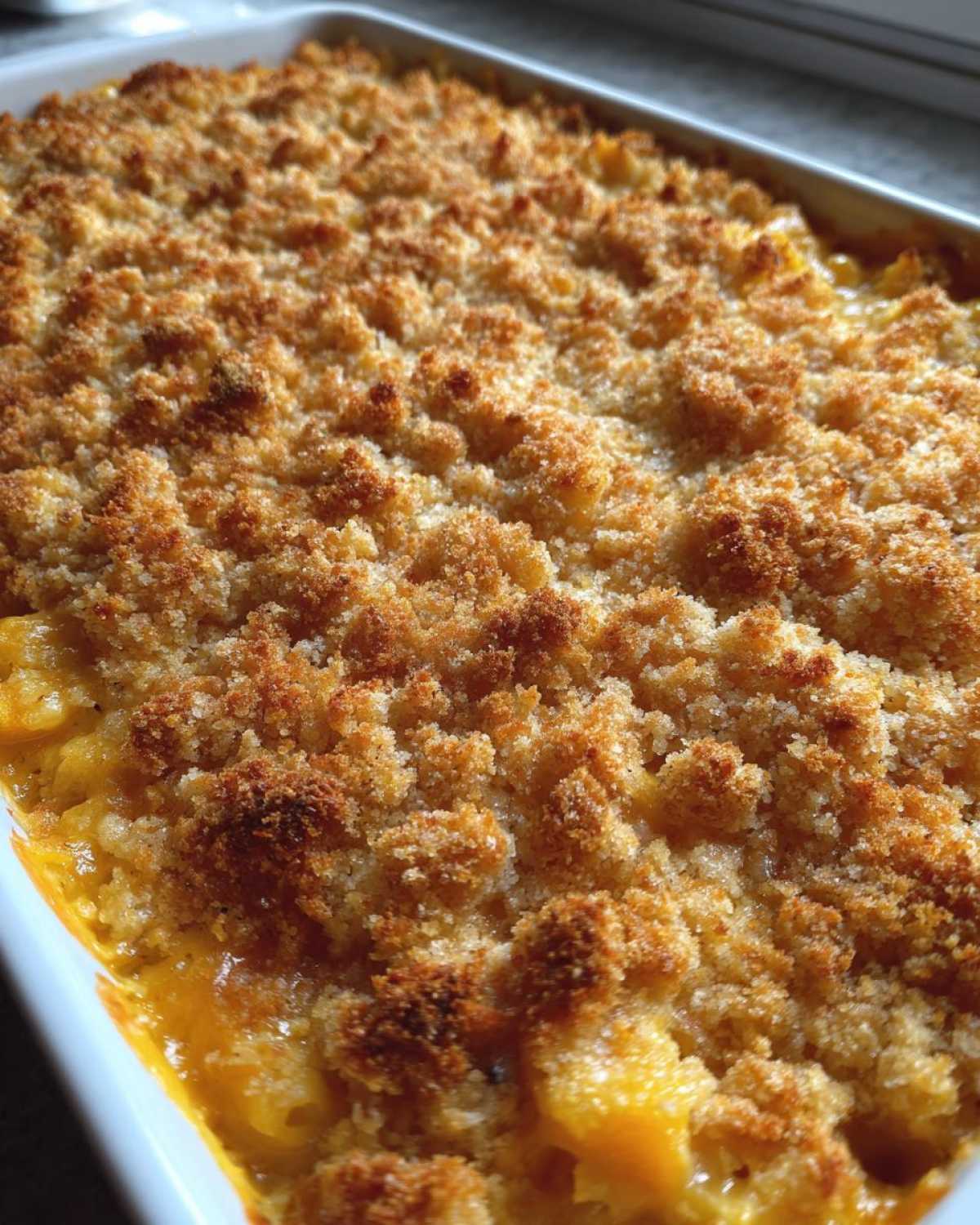 Cheesy squash casserole - detail 1