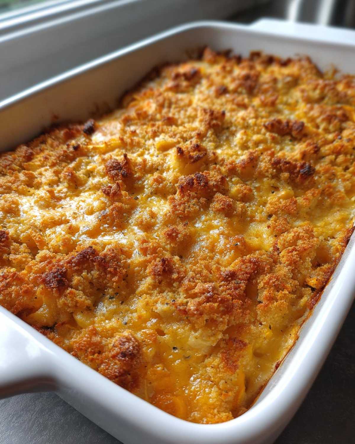 Cheesy squash casserole - detail 3