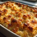 Cheesy tuna noodle casserole