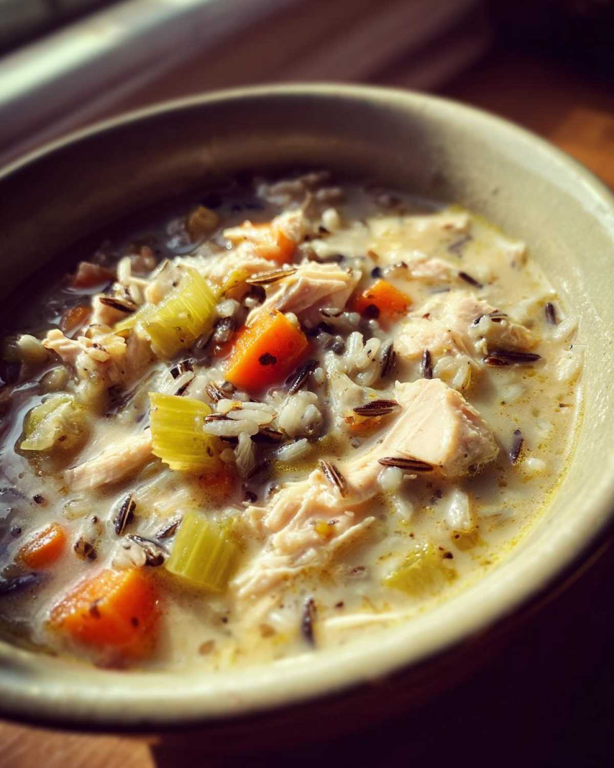 Chicken and Wild Rice Soup - detail 2