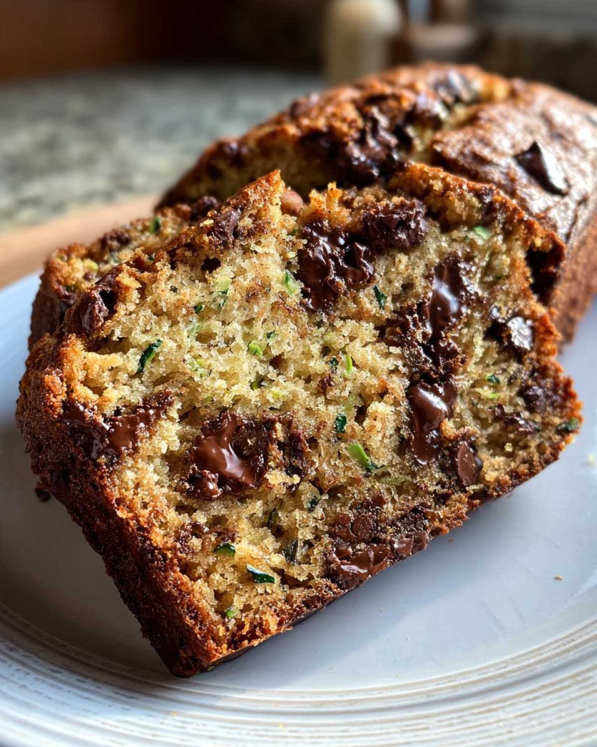 Chocolate Chip Zucchini Bread - detail 4