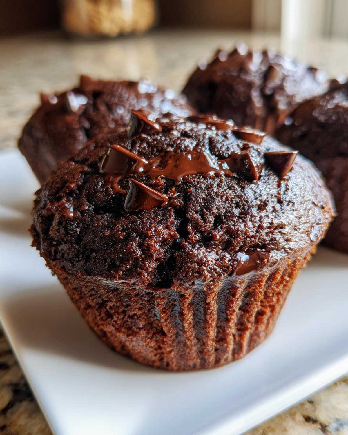 Chocolate protein muffins - detail 4