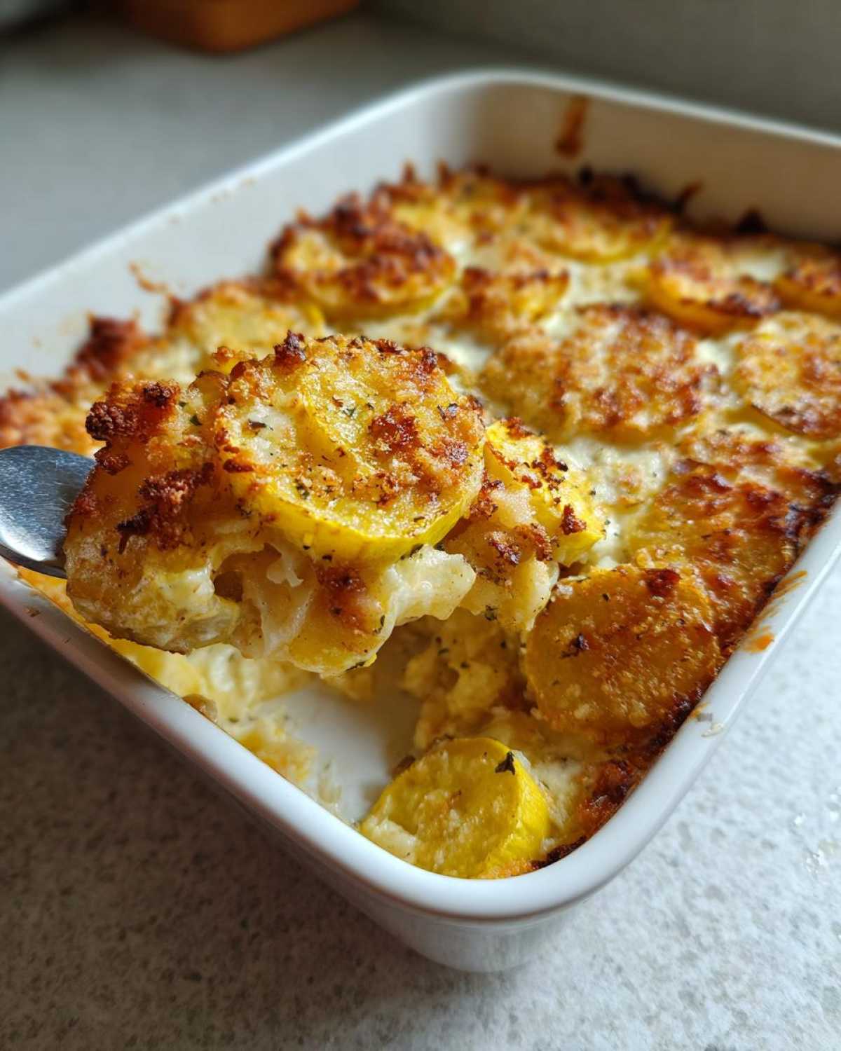 Classic squash casserole - detail 3