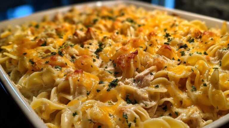 Classic tuna noodle casserole